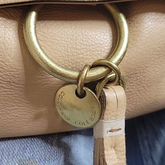 Cole Haan Fantine Tan Leather Bag - Picture 7 of 14